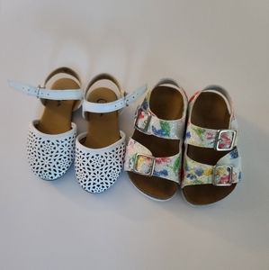 2 Pairs Toddler size 6 Summer Shoes